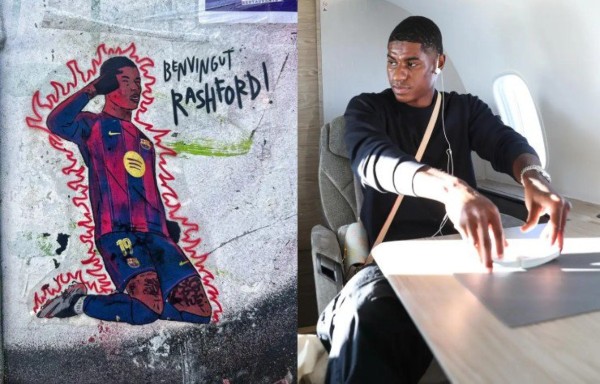 Fan Barca chào đón Rashford