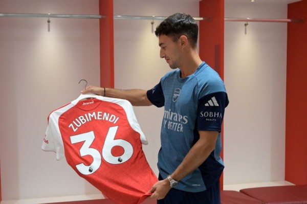 Zubimendi trở thành tân binh thứ hai của Arsenal hè này sau thủ môn Kepa