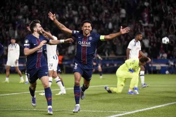 Marquinhos không chỉ phòng ngự hay, mà còn ghi bàn giỏi.